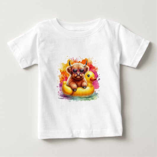 T-shirt Pour Bébé Cute Cows Baby tops (Devant)