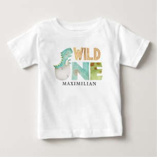 T-shirt Pour Bébé Cute Dinosaur Wild Un 1er anniversaire Baby T-shir