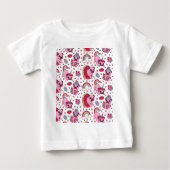 T-shirt Pour Bébé Cute dog pattern for dog lovers (Devant)