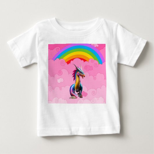 T-shirt Pour Bébé Cute dragons (Devant)