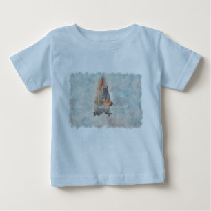T-shirt Pour Bébé Cute écureuil d'hiver avec arachide