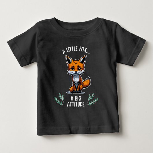 T-shirt Pour Bébé Cute et conviviale - Texte blanc (Devant)