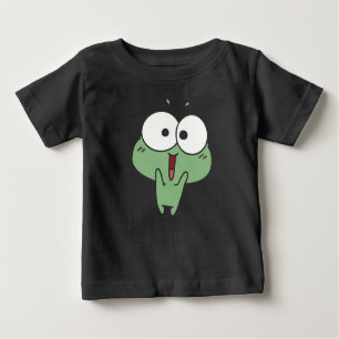 T-shirt Pour Bébé Cute excité grenouille caricaturale