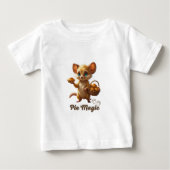 T-shirt Pour Bébé Cute Forest Mouse with Pies (Devant)