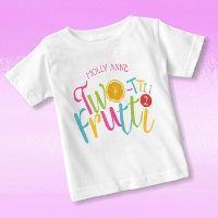 Cute Frutti à deux tti 2e Fruits d'anniversaire