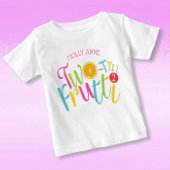 T-shirt Pour Bébé Cute Frutti à deux tti 2e Fruits d'anniversaire