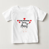 T-shirt Pour Bébé Cute Funny Got my Awesomeness from.. (Devant)