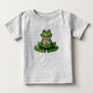 T-shirt Pour Bébé Cute Grenouille verte