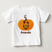 Cute Halloween Boo Crew Citrouille Orange Funny
