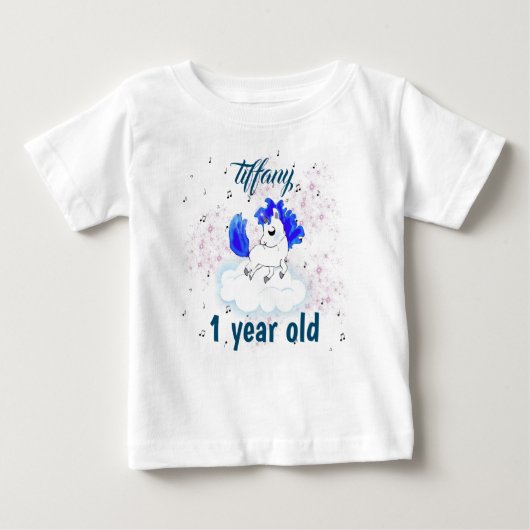 T-shirt Pour Bébé cute Happiness magic unicorn (Devant)