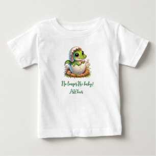 T-shirt Pour Bébé Cute Kawaii Baby shower d'éclosion d'alligator béb