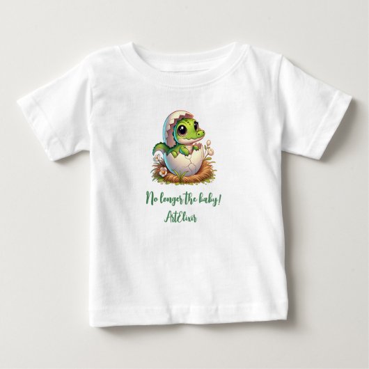 T-shirt Pour Bébé Cute Kawaii Baby shower d'éclosion d'alligator béb (Devant)