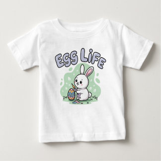 T-shirt Pour Bébé Cute Kawaii Egg Life Bunny Illustration