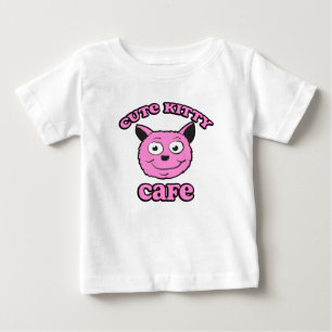 T-shirt Pour Bébé Cute Kitty Café