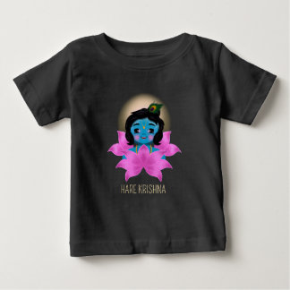 T-shirt Pour Bébé Cute Krishna Radha india - Art Krishna