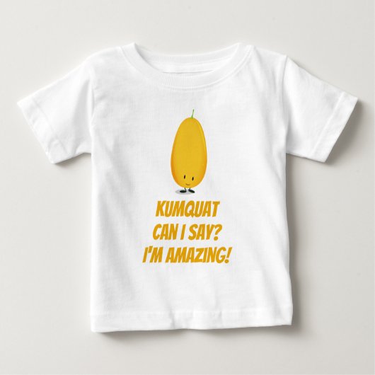 T-shirt Pour Bébé Cute Kumquat Pun Agrumes (Devant)