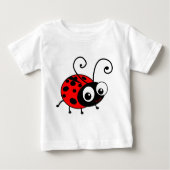 T-shirt Pour Bébé Cute Ladybug (Devant)