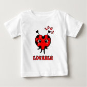 T-shirt Pour Bébé Cute ladybug  (Devant)