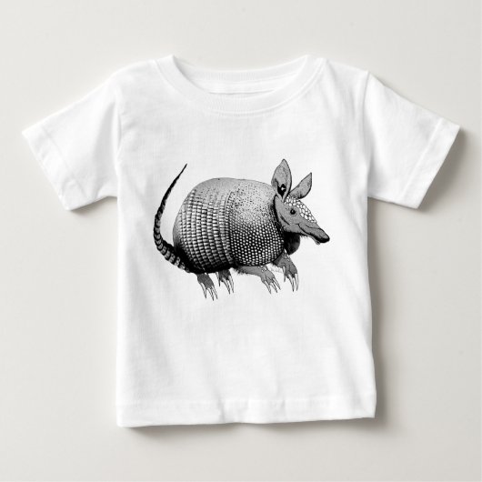 T-shirt Pour Bébé Cute Little Armadillo du Texas - Glaze (Devant)