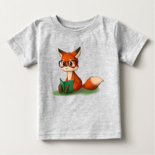 T-shirt Pour Bébé Cute Little Graphic Art Storybook Fox Animal Art
