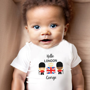 T-shirt Pour Bébé Cute London Guards Mixte Skin Boy Nom Angleterre U