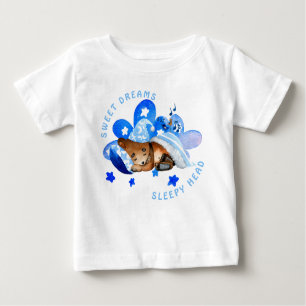 T-shirt Pour Bébé Cute Ours Doux Rêves Sleepy Head Boy
