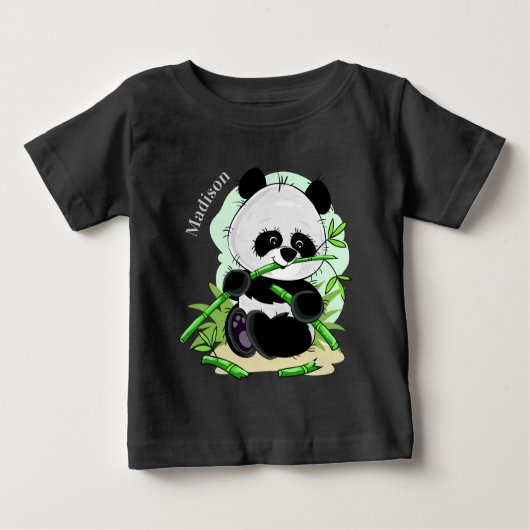 T-shirt Pour Bébé Cute Panda (Devant)