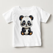 T-shirt Pour Bébé Cute panda (Devant)