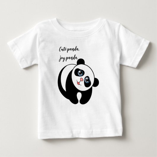 T-shirt Pour Bébé Cute Panda Enfants (Devant)