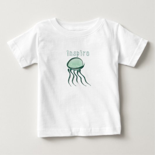 T-shirt Pour Bébé Cute Petite méduse (Devant)