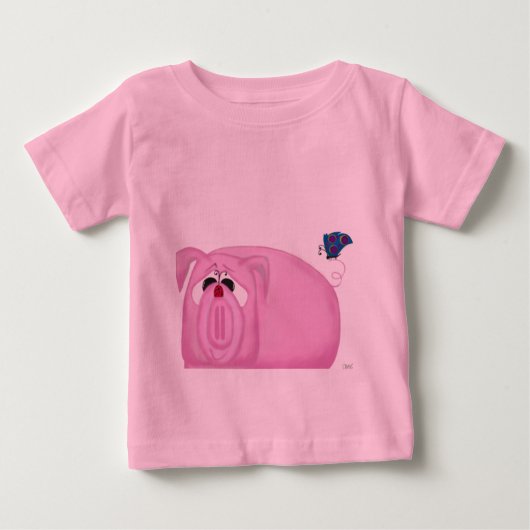 T-shirt Pour Bébé Cute Piglet Chumley Et De Beaux Amis (Devant)