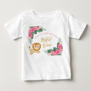 T-shirt Pour Bébé Cute safari de filles sauvages