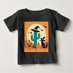 T-shirt Pour Bébé Cute, sud-ouest du désert d'Halloween/cactus