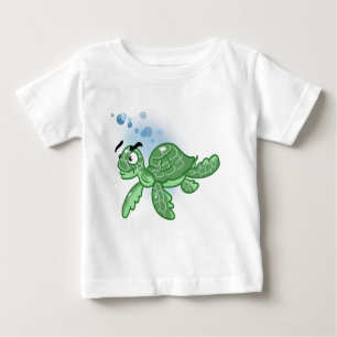 T-shirt Pour Bébé Cute tortue marine Cartoon