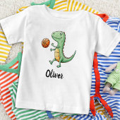 T-shirt Pour Bébé Cute Trex Jouer Au Basket