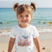 T-shirt Pour Bébé Cute Whale Octopus Under the Sea