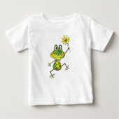 T-shirt Pour Bébé Cute Whimsical Happy Frog (Devant)