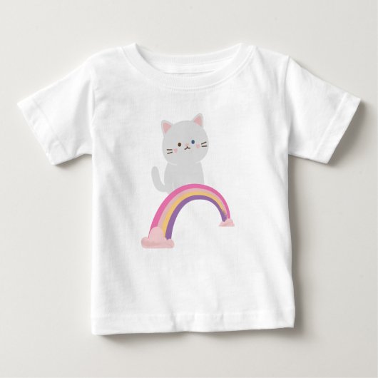 T-shirt Pour Bébé Cutie Kitten Chat (Devant)