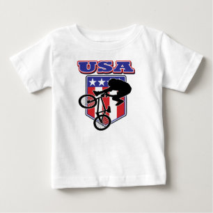 T-shirt Pour Bébé Cycliste BMX USA