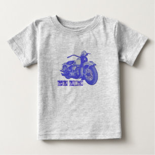T-shirt Pour Bébé Cycliste de bébé bleu