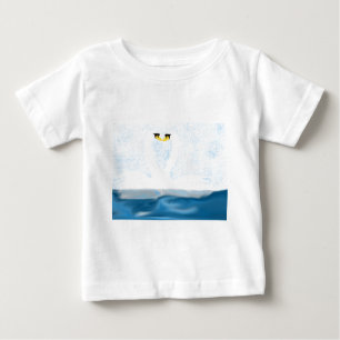T-shirt Pour Bébé Cygnes subtils en amour (formes cardiaques) Cadeau