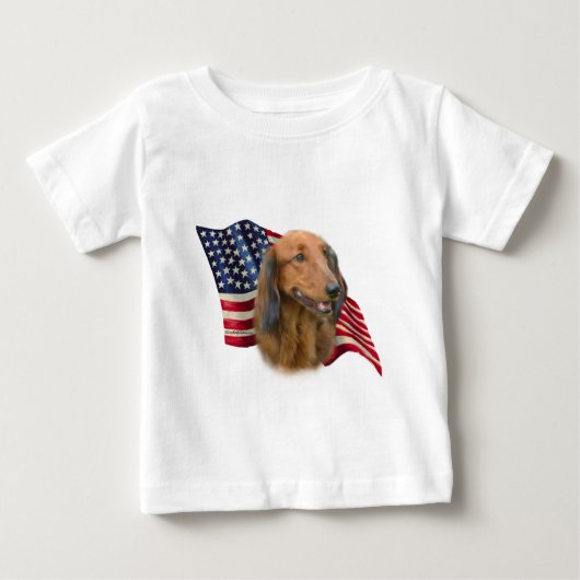T-shirt Pour Bébé Dachshund (Devant)