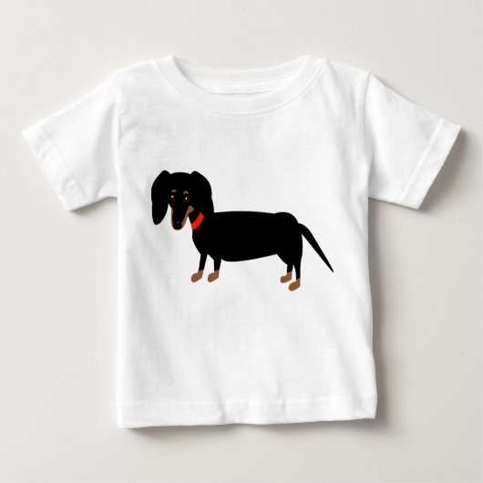 T-shirt Pour Bébé Dachshund (Devant)