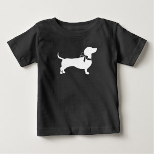 T-shirt Pour Bébé Dachshund Weiner Baby shower chien genre neutre