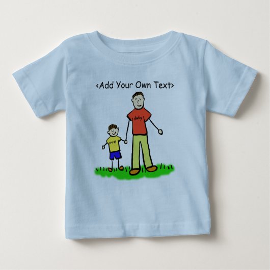 T-shirt Pour Bébé Daddy & Me Little Boy Shirt Brunette (Les Deux Côt (Devant)