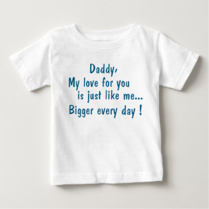 T-shirt Pour Bébé daddy my love sera you…