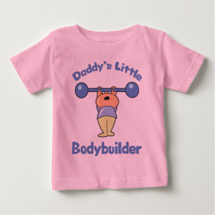 T-shirt Pour Bébé Daddy Petit Bodybuilder Enfants Sport Bodybuilding