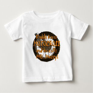 T-shirt Pour Bébé Daddy Races Motocross