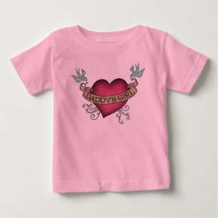 T-shirt Pour Bébé Daddys HeartTattoo fille