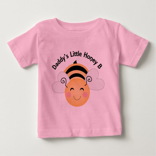 T-shirt Pour Bébé Daddys peu d'abeille de miel (Devant)